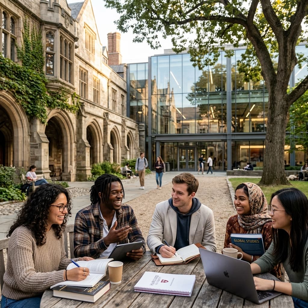 Students on campus